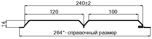 Фото: Сайдинг Lбрус-15х240 (Steelmatt-20-8017-0.4±0.08мм) в Коломне