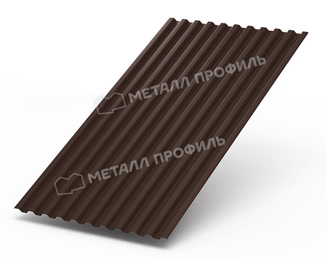 Профнастил С21 х 1000 - B (Steelmatt-20-8017-0.4±0.08мм) в Коломне