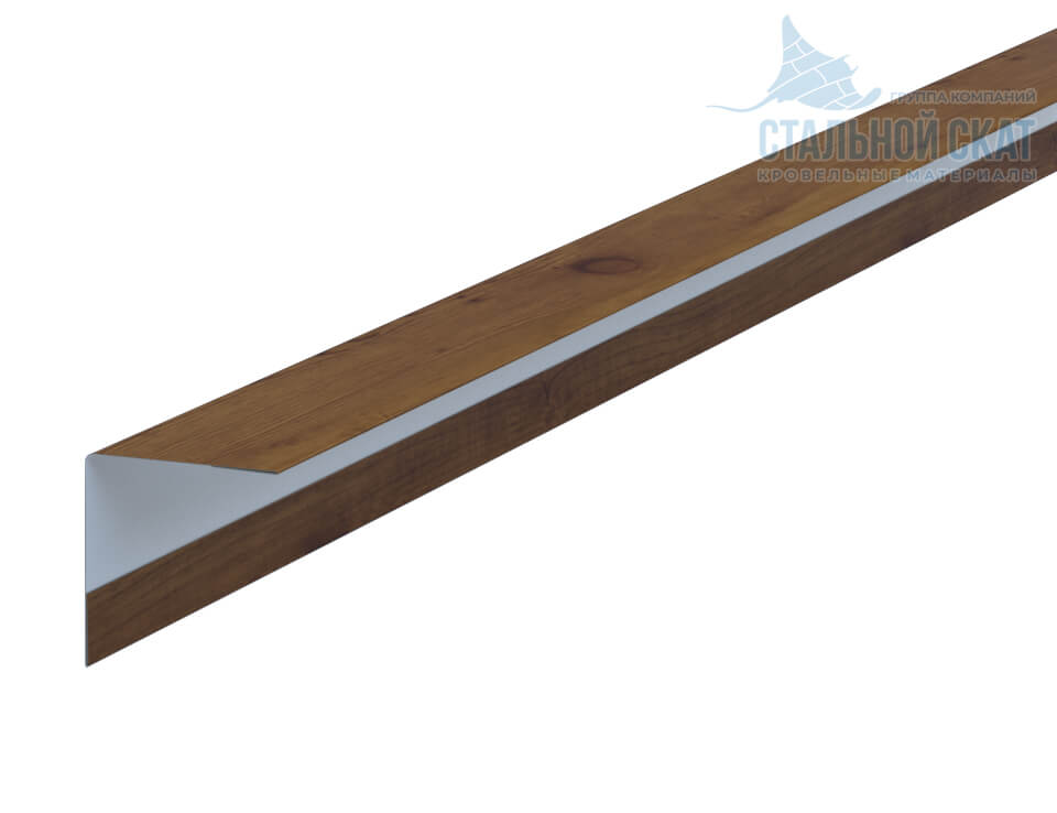 Фото: Планка угла наружного 30х30х3000 (ECOSTEEL_T-12-Дуб-0.45) в Коломне