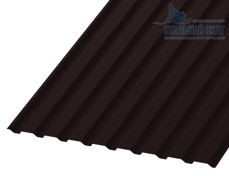 Фото: Профнастил МП20 х 1100 - A (VALORI-20-DarkBrown-0.5) в Коломне