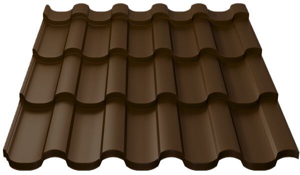 Металлочерепица МП Монтекристо-S (PURETAN-20-8017-0.5)