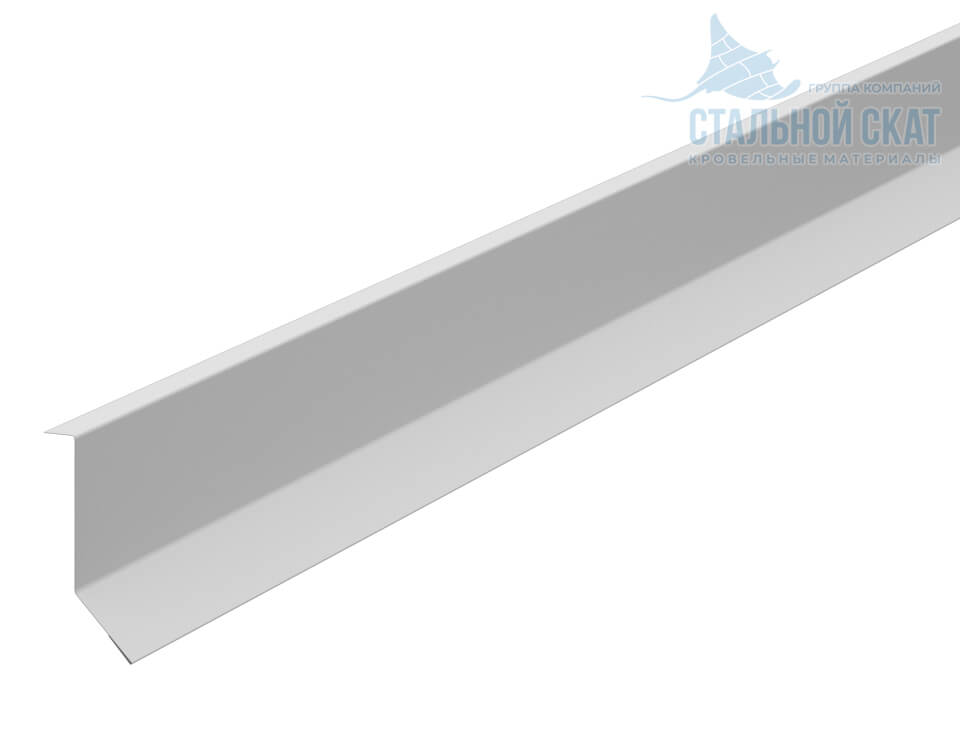 Планка примыкания в штробу 46х25х2000 NormanMP (ПЭ-01-9010-0.5)