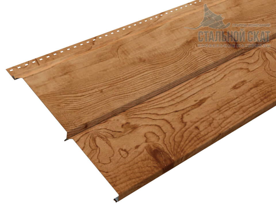 Сайдинг Lбрус-XL-14х335 (ECOSTEEL_T-01-Кедр-0.5)