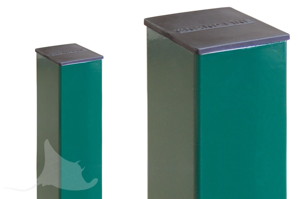 Столб 62х55х1,4х1500 RAL 6005 2 отверстия (1,03)