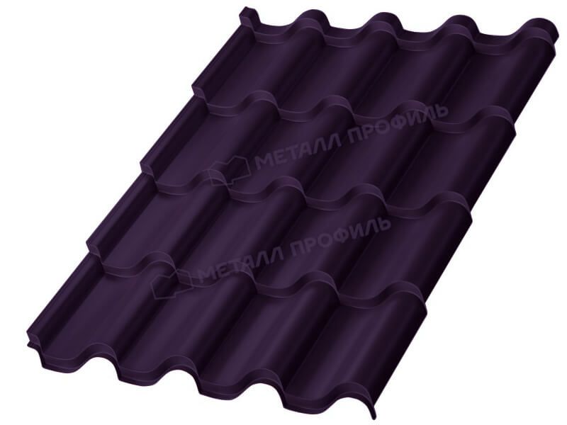 Металлочерепица МП Монтерроса-XL (VALORI-20-Violet-0.5)
