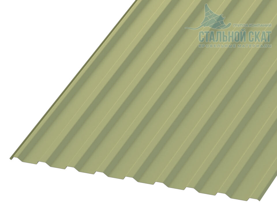 Профнастил МП20 х 1100 - R (ПЭ-01-6019-0.45)